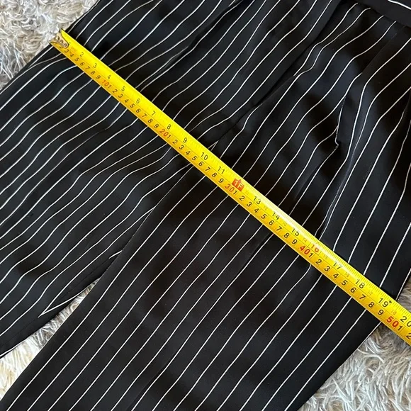Babaton Women's Black and White Pinstripe Pants - Picture 10 of 13